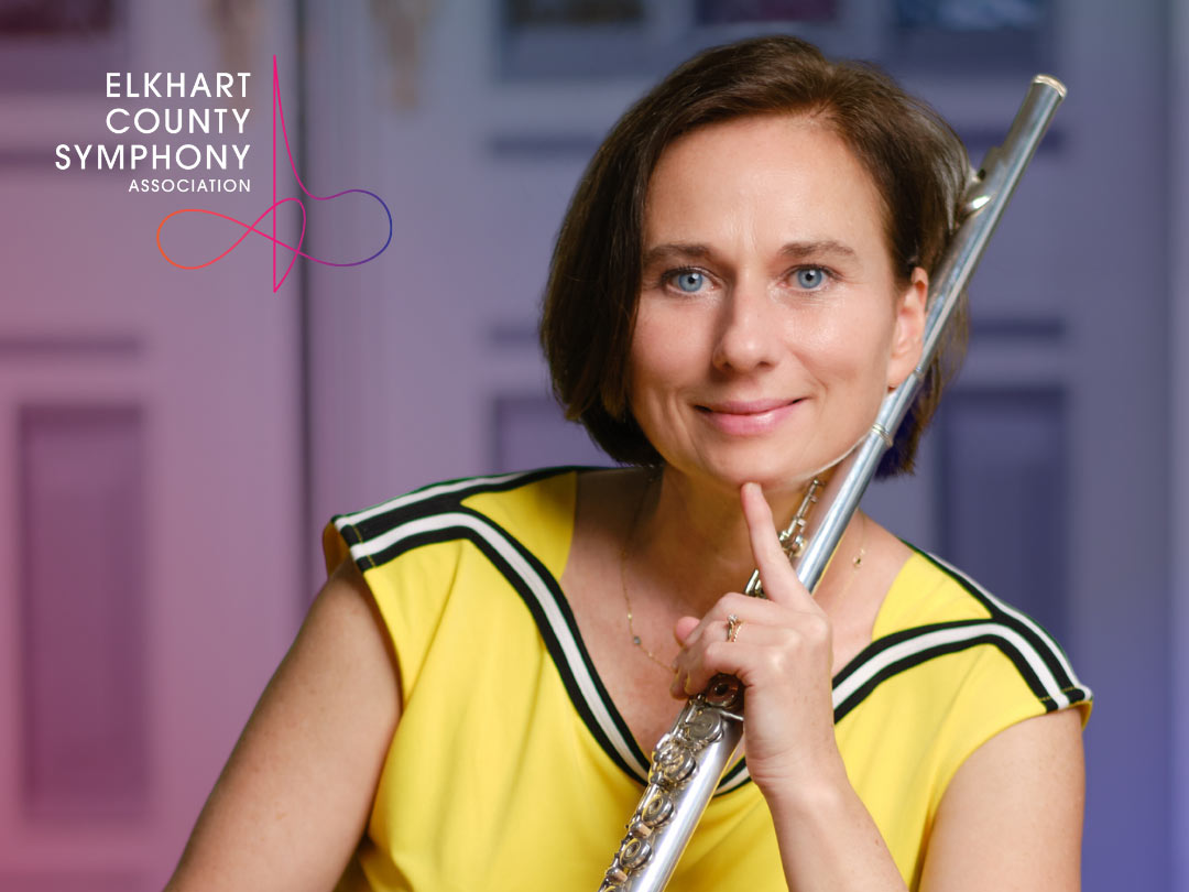 Flautist Aleksandra Kemble, principal flute for both the LaPorte and Elkhart County symphonies.